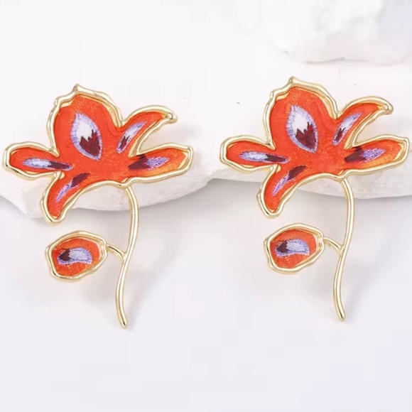 Amazon.com: SUANTIANMG Boho Retro Handmade Fruit Orange  Zara Boho Orange Shell Drop Earrings | Trendy Statement Earrings | Handmade Look